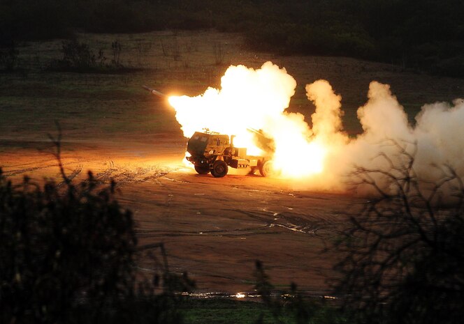 Three 5th Battalion, 11th Marine Regiment batteries fired a combined 400 High Mobility Rocket Artillery System rounds during 2012 in Helmand province in support of Operation Enduring Freedom. “It’s been very significant that the battery I command has hit this milestone, killed the enemy, and been able to save Marines’ lives,” said Capt. Jason Reukema, commanding officer of Sierra Battery, 5th Bn., 11th Marines.