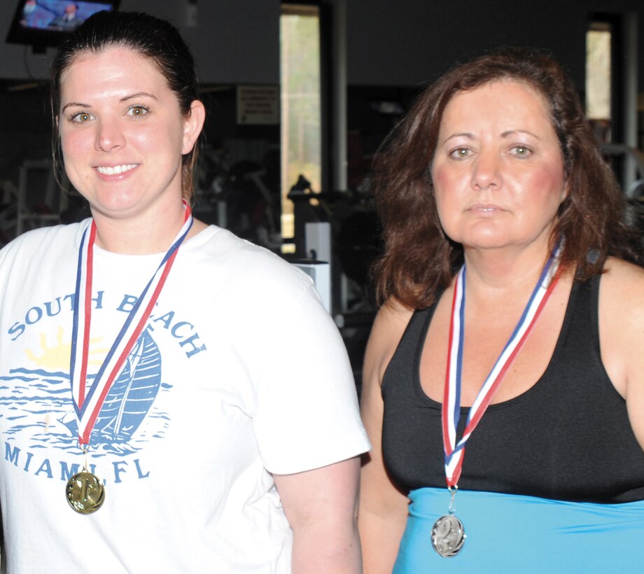 Seven men and three women test their abilities in Marine Corps Logistics Base Albany’s 2013 Bench Press Competition at Daniels Fitness Center, Jan. 16. The contestants competed to bench press pound-for-pound over their own body weights to win first, second or third place. After a warm-up, they each conducted three official lifts. 