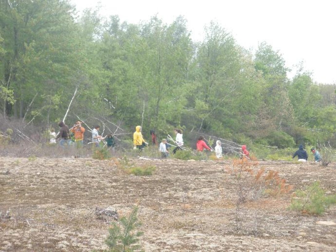 The staff at the Francis E. Walter Dam partnered with Pheasants Forever under the U.S. Army Corps of Engineers Handshake Program to restore habitat and native plant species to a barren area on Army Corps property. 