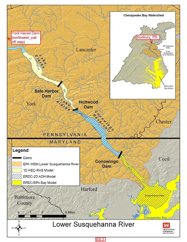 Map of Lower Susquehanna River