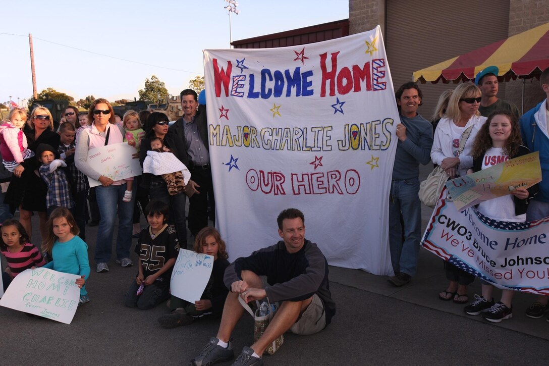Welcome-home signs, similar to the signs shown in the photo, which have served their purpose, can be brought to the public affairs office room 113 in bldg. 1160.
