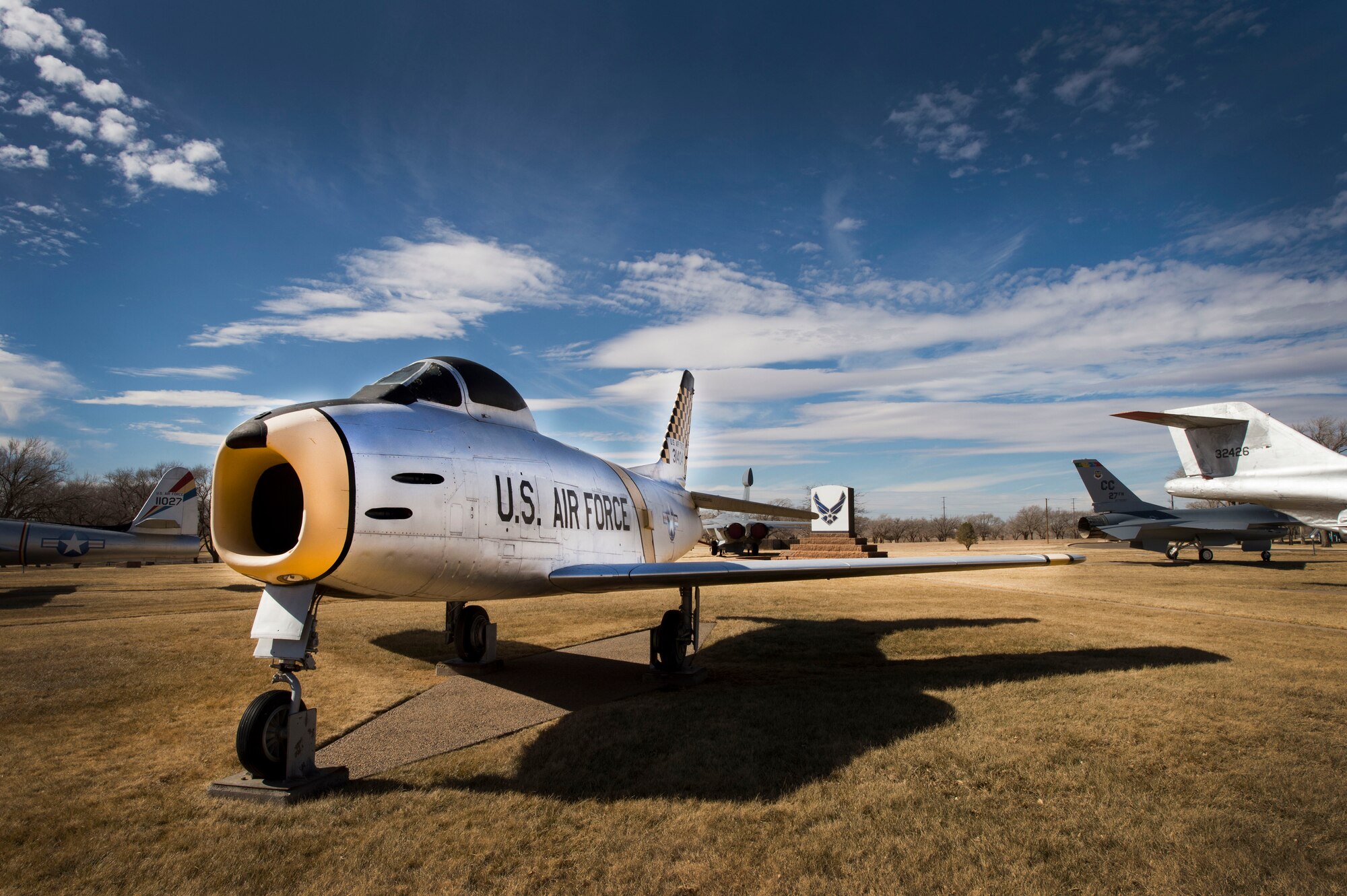 The 27th Special Operations Wing historic airpark at Cannon Air Force
Base, N.M., is scheduled to be relocated sometime between Feb. 1 -15. Several
non-operative aircraft will be restationed throughout the base as part of a
two phase process. The exact time and date of the airpark relocation is
still to be determined. (U.S. Air Force photo/Staff Sgt. Matthew Plew)