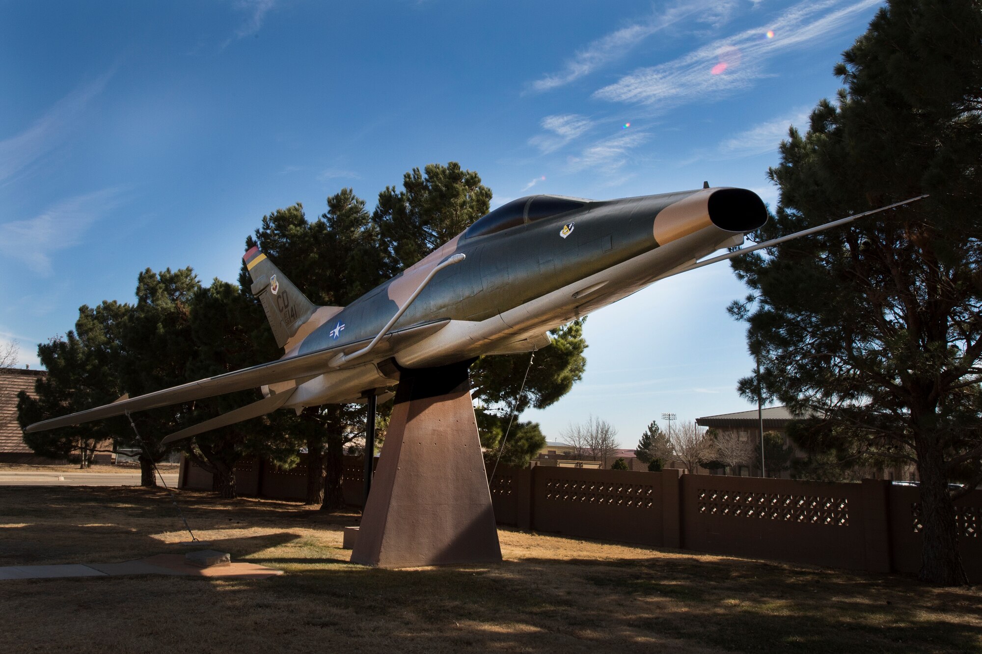 The 27th Special Operations Wing historic airpark at Cannon Air Force
Base, N.M., is scheduled to be relocated sometime between Feb. 1 -15. Several
non-operative aircraft will be restationed throughout the base as part of a
two phase process. The exact time and date of the airpark relocation is
still to be determined. (U.S. Air Force photo/Staff Sgt. Matthew Plew)

