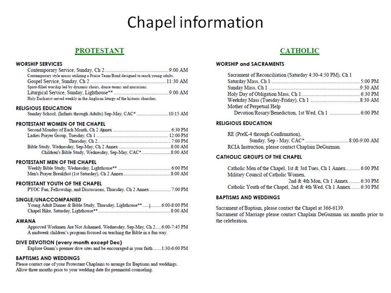 130129 Chapel information