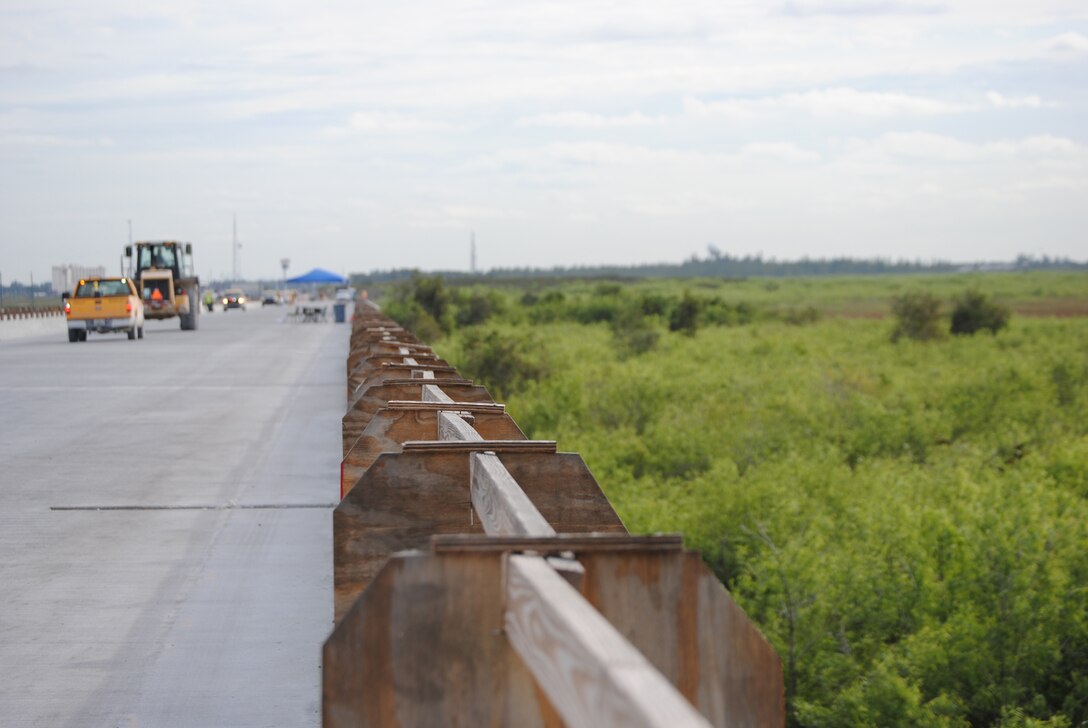 Once completed, the Tamiami Trail Modifications project will allow for increased water flow into Everglades National Park.  The project is scheduled to be completed in December 2013, with the bridge itself being scheduled for completion next month. 