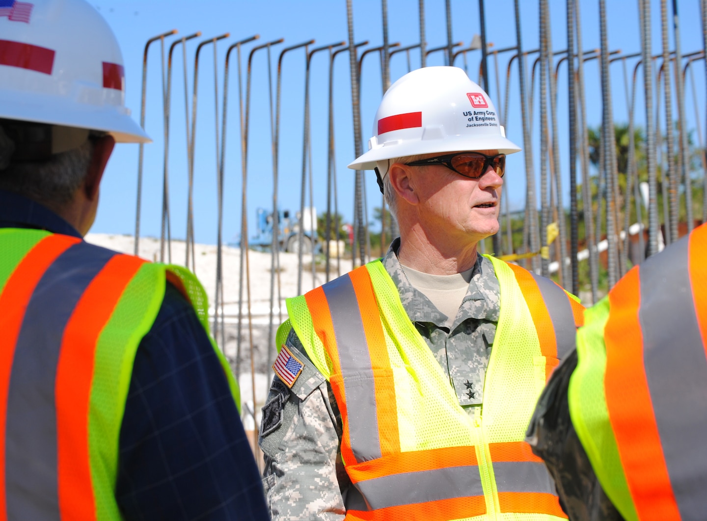 Maj. Gen. Michael J. Walsh, Deputy Commanding General for Civil and Emergency Operations for the U.S. Army Corps of Engineers, visited the Herbert Hoover Dike Rehabilitation project Jan. 24, 2013. 