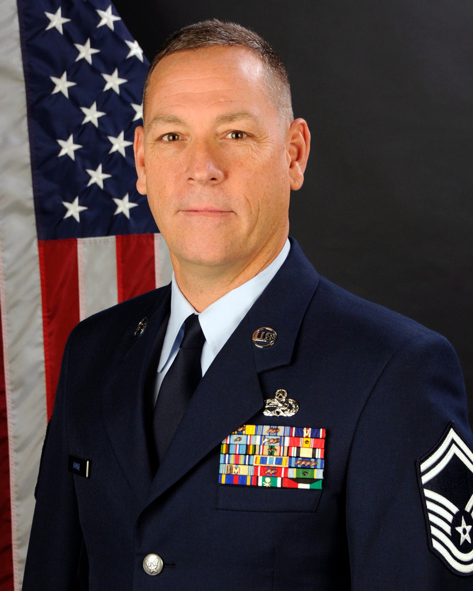 Senior Master Sgt. Barry Boyle, with the 169th Aircraft Maintenance Squadron at McEntire Joint National Guard Base, S.C., poses for his portrait on Jan. 9, 2013. Senior Master Sgt. Boyle was selected as the 169th Fighter Wing (Full Time) Senior Non Commissioned Officer of the year and the South Carolina Air National Guard NCO of the year for 2012.
(National Guard photo by Tech. Sgt. Caycee Watson/Released)
