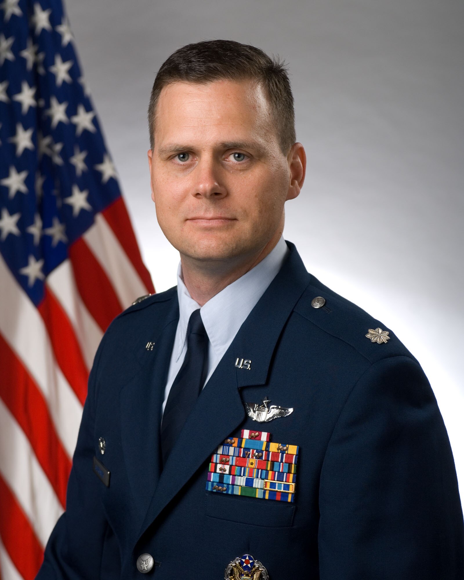 Lt. Col. Joel Safranek, 573 Global Support Squadron commander. (U.S. Air Force photo)