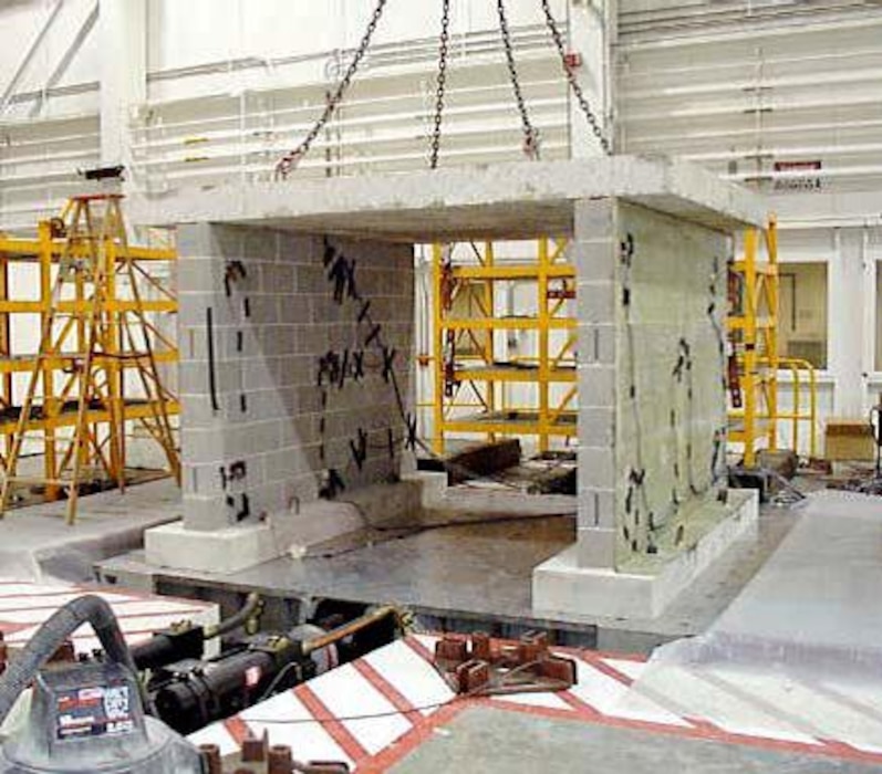 The Triaxial Earthquake and Shock Simulator (TESS), an experimental three-dimensional "shake table," tests the ability of systems, facilities, and equipment to survive under realistic conditions of shock, vibration, and earthquake ground motion. 