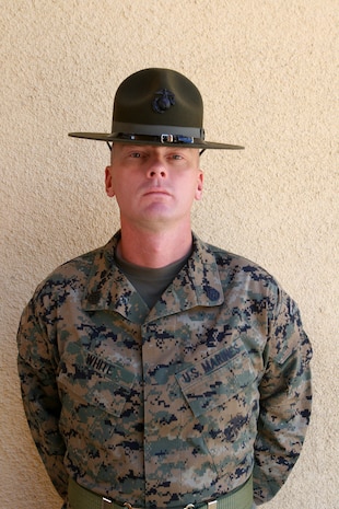 Staff Sgt. Michael E. White is a drill instructor for Platoon 1009, Company A, 1st Recruit Training Battalion. Before joining the Corps, White raised cattle on his family's ranch in Livermore, Calif., his hometown.