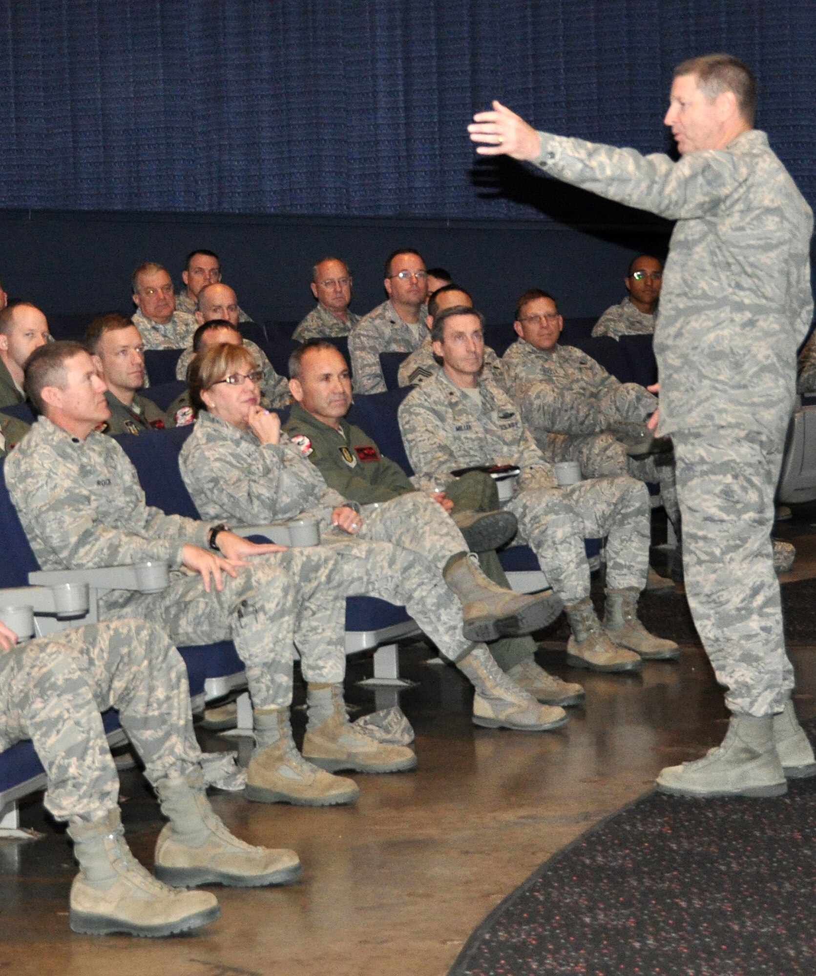 The 12th AF commander toured various areas of the 301st Fighter Wing visiting with Airmen and listening to their questions about the current state of affairs. Some Airmen recieved personal kudos from Lt Gen Rand for their superior performance.