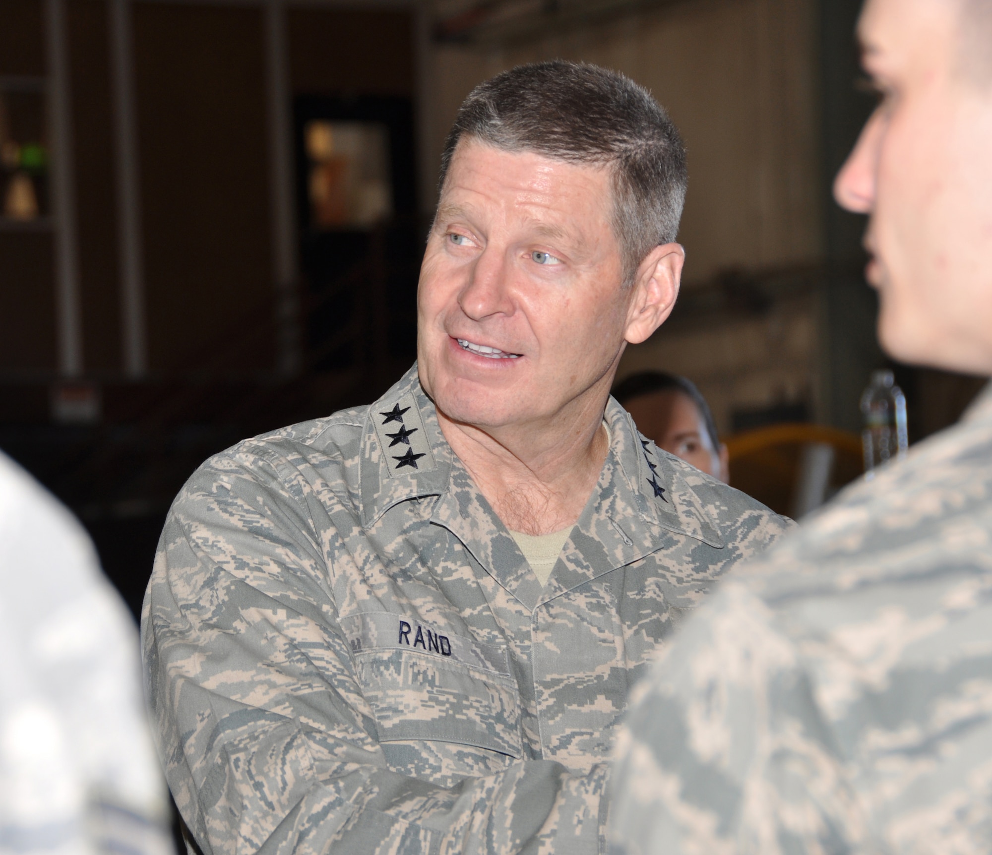 The 12th AF commander toured various areas of the 301st Fighter Wing visiting with Airmen and listening to their questions about the current state of affairs. Some Airmen recieved personal kudos from Lt Gen Rand for their superior performance.