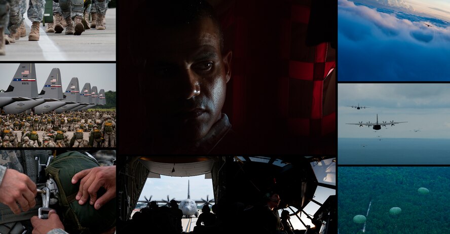 Servicemembers from the 317th Airlift Group and the 82nd Airborne Division participated in Joint Operational Access Exercise 13-03 at Pope Field, N.C. JOAX is a combined military training exercise designed to prepare Airmen and Soldiers to respond to worldwide crises and contingencies. The 317th AG supported JOAX with 20 C-130Js and 87 aircrew members. The aircraft and its crew delivered more than 2,400 U.S. Army paratroopers and more than 140 tons of equipment to multiple drop zones. (U.S. Air Force photos by Airman 1st Class Damon Kasberg/Released)