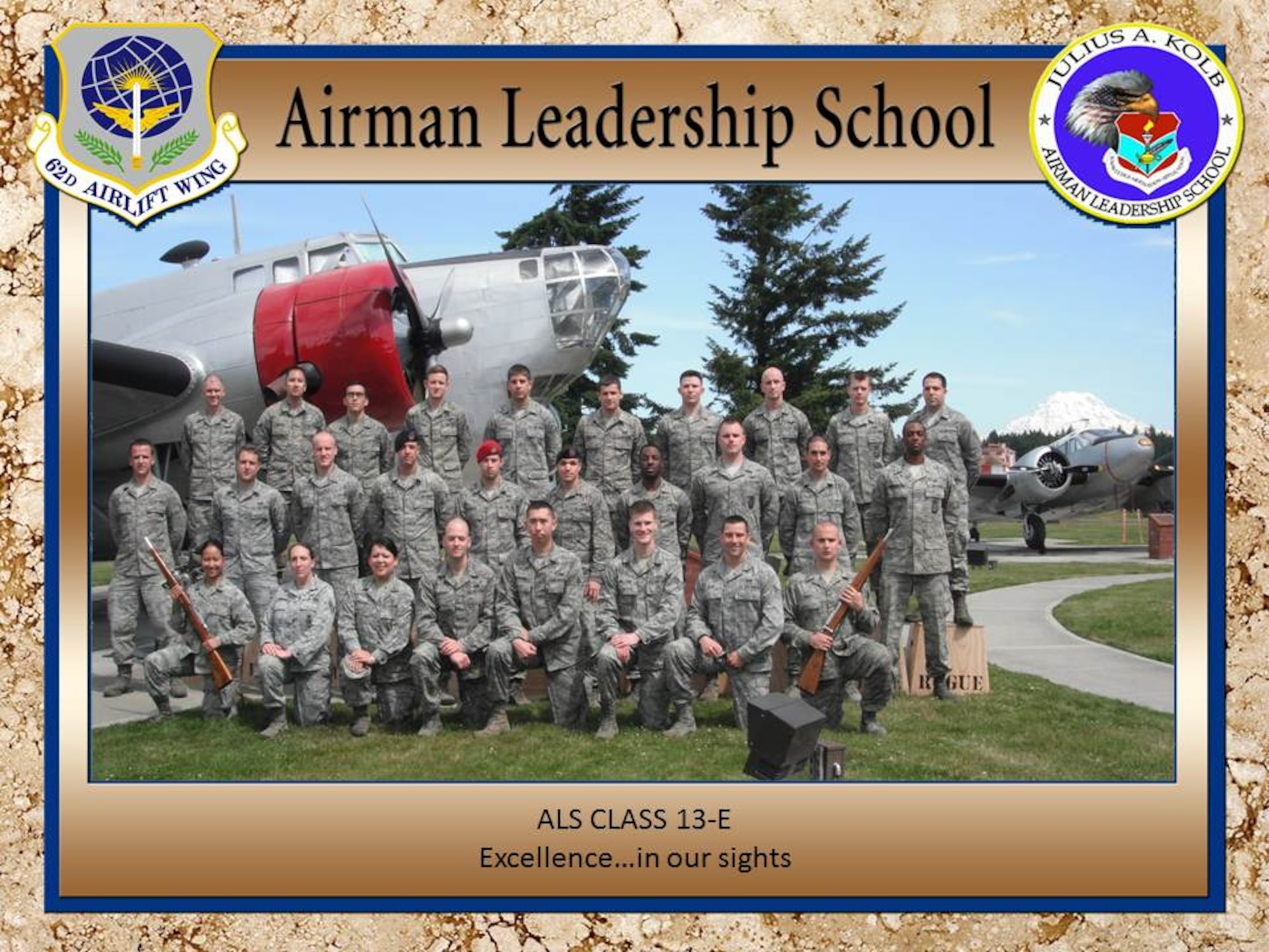 Congratulations to the Airmen who graduated Julius A. Kolb Airman Leadership School June 27, 2013 at McChord Field, Wash. (Courtesy photo)