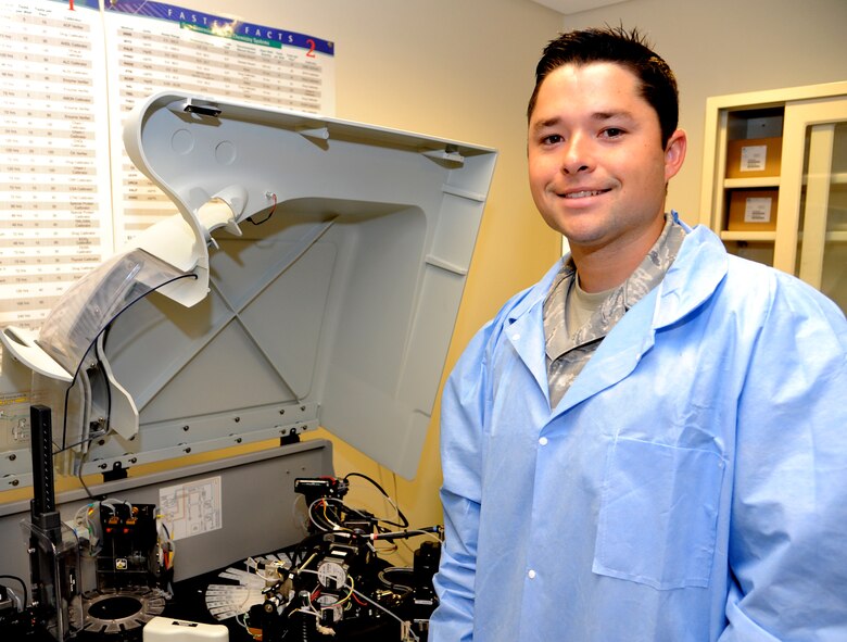 Senior Airman Layton Edwards with the 71st Medical Support Squadron, received the John Levitow Award  during the Airman Leadership School Class 13-E graduation ceremony, June 21, at Altus Air Force Base, Okla. (U.S. Air Force photo/ Senior Airman Frank Casciotta)