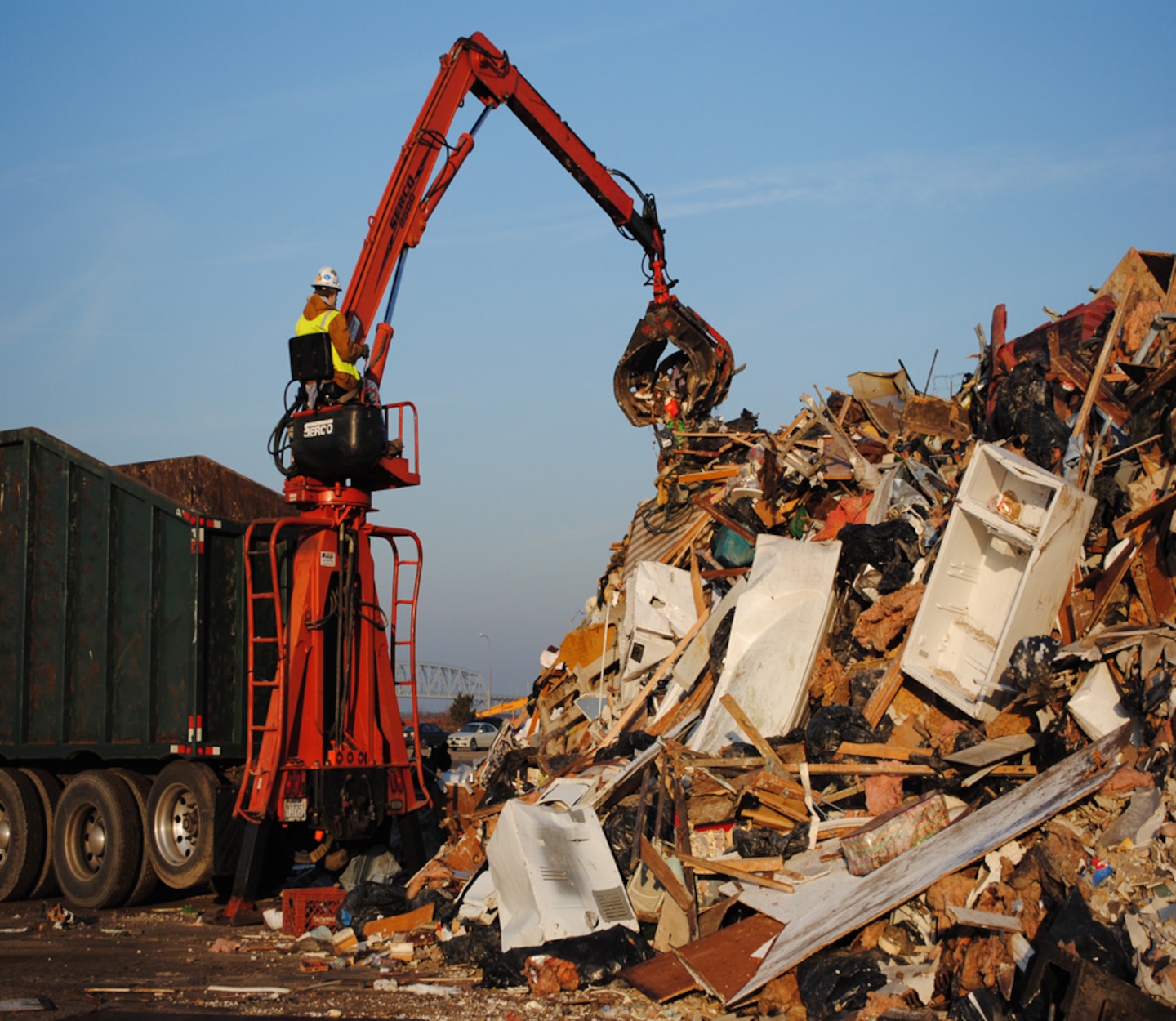 Hurricane Sandy went down in history as one of the most destructive storms on record with thousands of homes destroyed or impacted within a 1,000-mile area.  The destruction of homes, piers, and trees created huge piles of timber, concrete, twisted metal and household items strewn along the shorelines of New York.  
Debris removal in New York amounted to 5.25 million cubic yards of debris, enough to fill the Empire State Building three times.  
