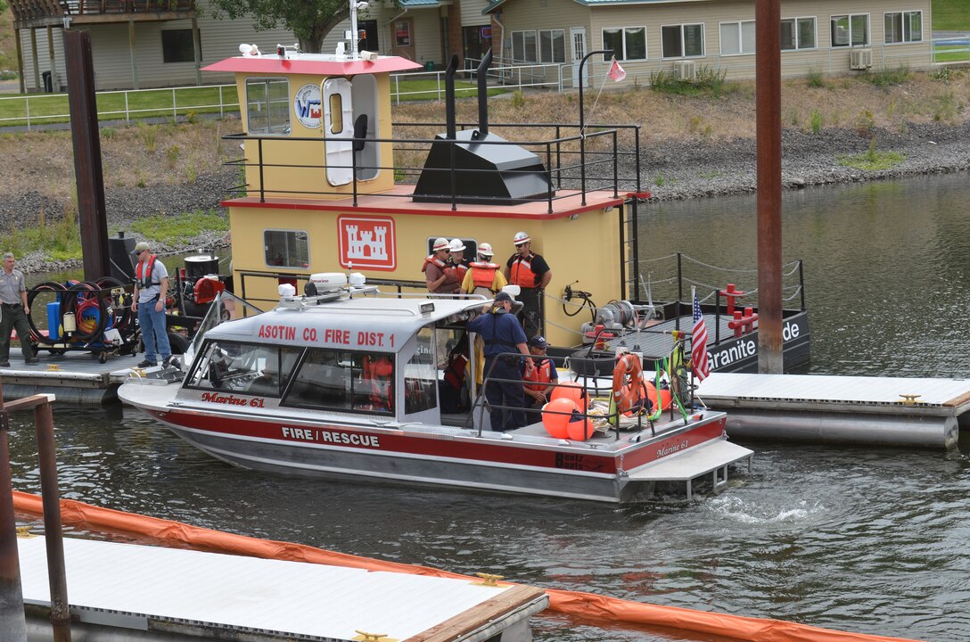 Several agencies and the Corps provided vessels for the exercise.