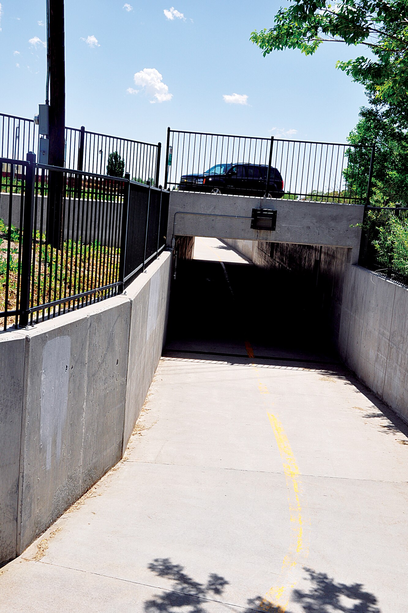 Patrons walking or biking along the Greenway of Cheyenne, Wyo., can find safe passage across busy streets through the several tunnels or bridges. (U.S. Air Force photo by Senior Airman Dan Gage)