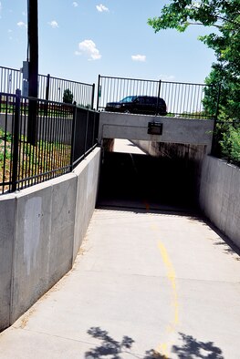 Patrons walking or biking along the Greenway of Cheyenne, Wyo., can find safe passage across busy streets through the several tunnels or bridges. (U.S. Air Force photo by Senior Airman Dan Gage)