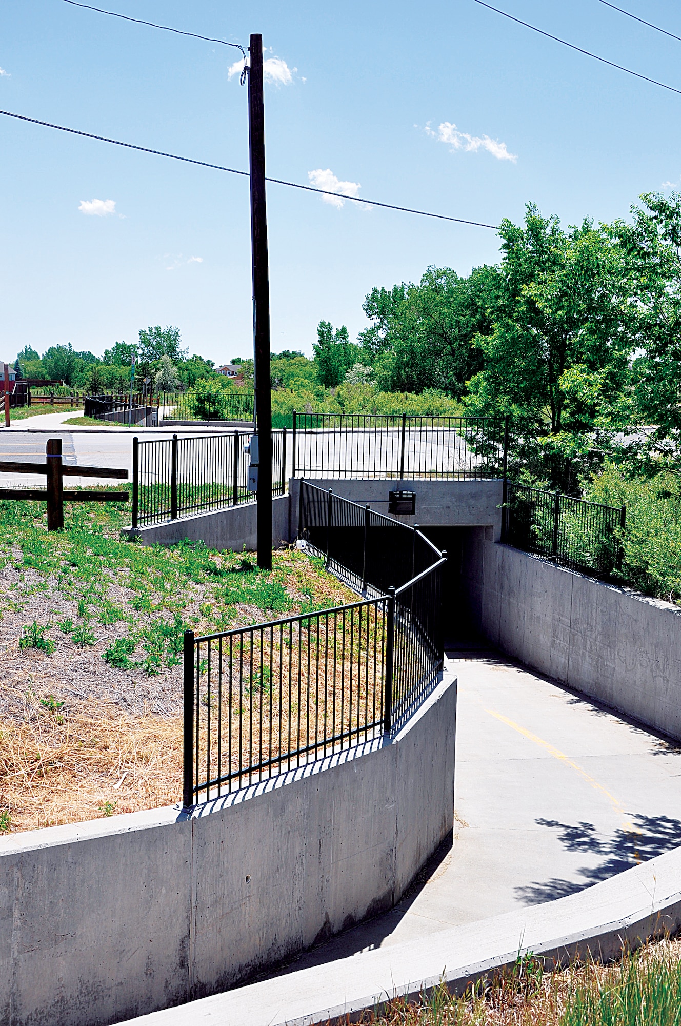 Patrons walking or biking along the Greenway of Cheyenne, Wyo., can find safe passage across busy streets through the several tunnels or bridges. (U.S. Air Force photo by Senior Airman Dan Gage)