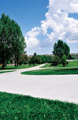 There are various paths of the Cheyenne, Wyo., Greenway that those wishing to walk or bike on can choose to take. (U.S. Air Force photo by Senior Airman Dan Gage)