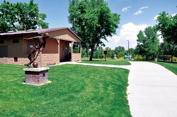 The Cheyenne, Wyo., Greenway has paths through several of the city’s park areas, with this one being in Cahill Park. (U.S. Air Force photo by Senior Airman Dan Gage)