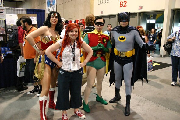Kelly Sue DeConnick in her element at a comic book convention. (Photo courtesy of Kelly Sue DeConnick)