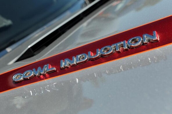A cowl induction monogram embellishes a Chevrolet Chevelle at the 2013 Ogden Air Logistics Complex Car Show. (U.S. Air Force photo by Alex R. Lloyd/Released) 
