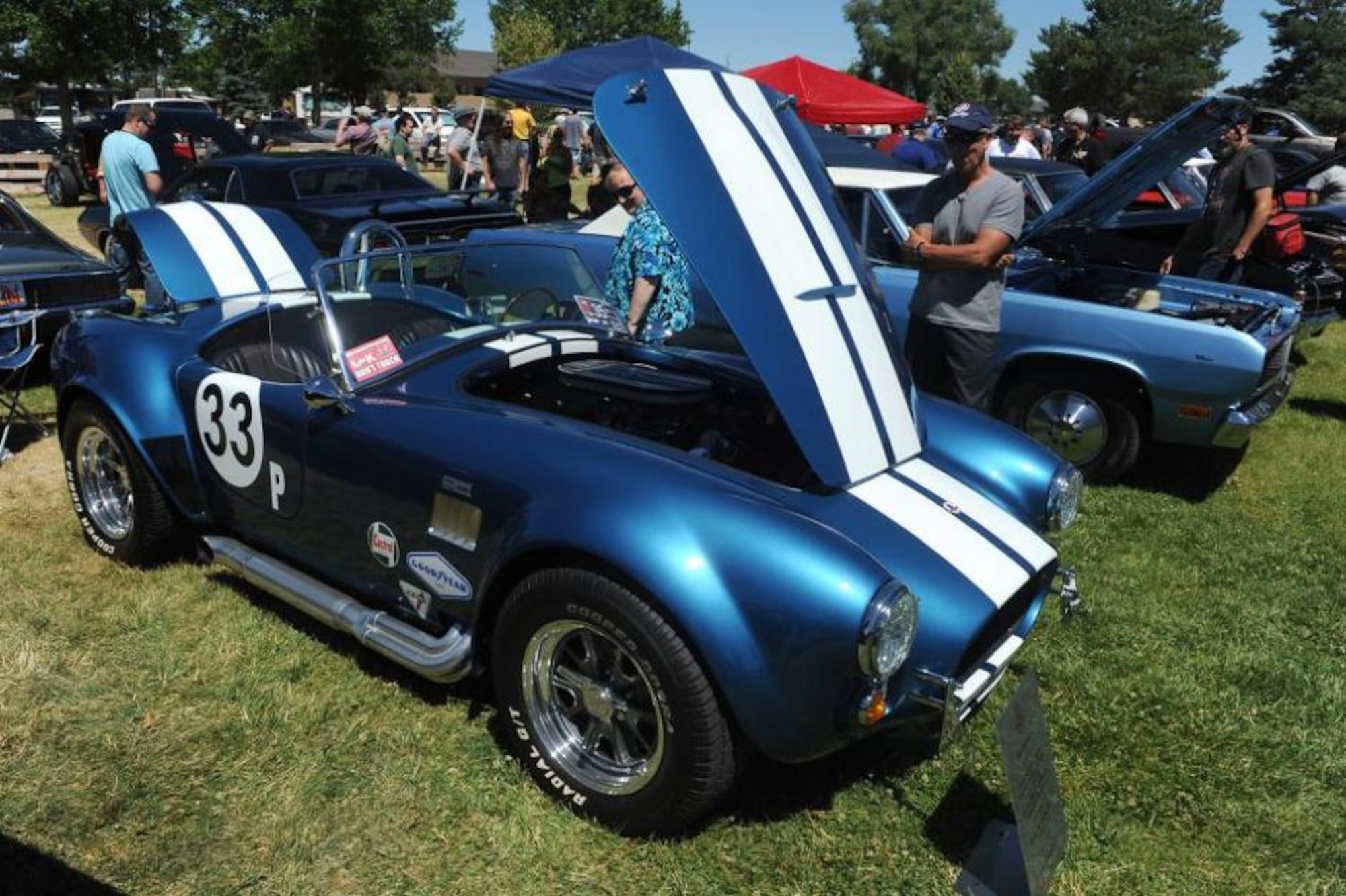 The winner of the Best 1960-69 category in the 2013 Ogden Air Logistics Complex Car Show is this 1967 Shelby AC Cobra that was entered by Mary and Kallen Kerr. (U.S. Air Force photo by Alex R. Lloyd/Released)