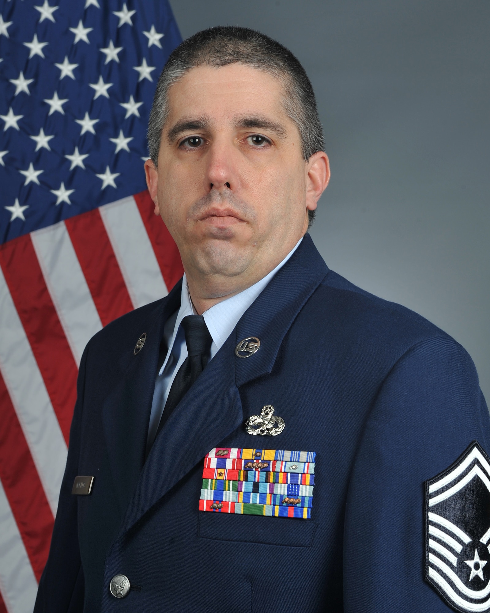U.S. Air Force Senior Master Sgt. Christopher Marinos is the 336th Aircraft Maintenance Unit superintendent (U.S. Air Force photo/Released)