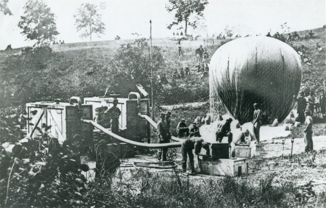 6 Sizes! Observation Balloon "Intrepid" at Fair Oaks Va New Civil War Photo 