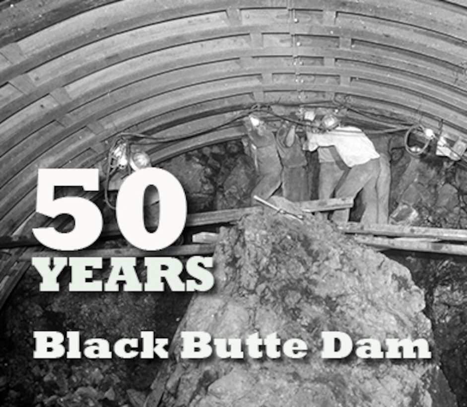 Black Butte Dam turns 50 this year! Corps and local officials will gather July 19 to celebrate half a century of solid service. View a slideshow of construction photos from the early '60s.