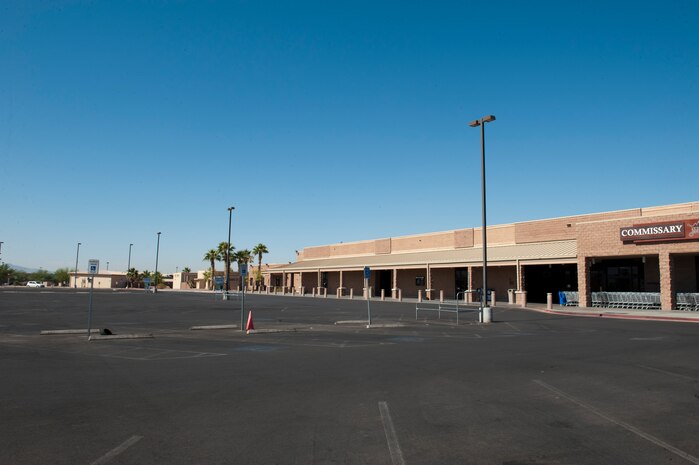The Nellis Air Force Base Commissary is closed July 8, 2013 due to civilian employee furloughs. The Defense Commissary Agency follows Department of Defense protocols related to the automatic federal government budget reductions, known as sequestration, which began March 1. The commissary will be closed every Monday between July 8 and Sept. 30. (U.S. Air Force Photo by Lawrence Crespo)