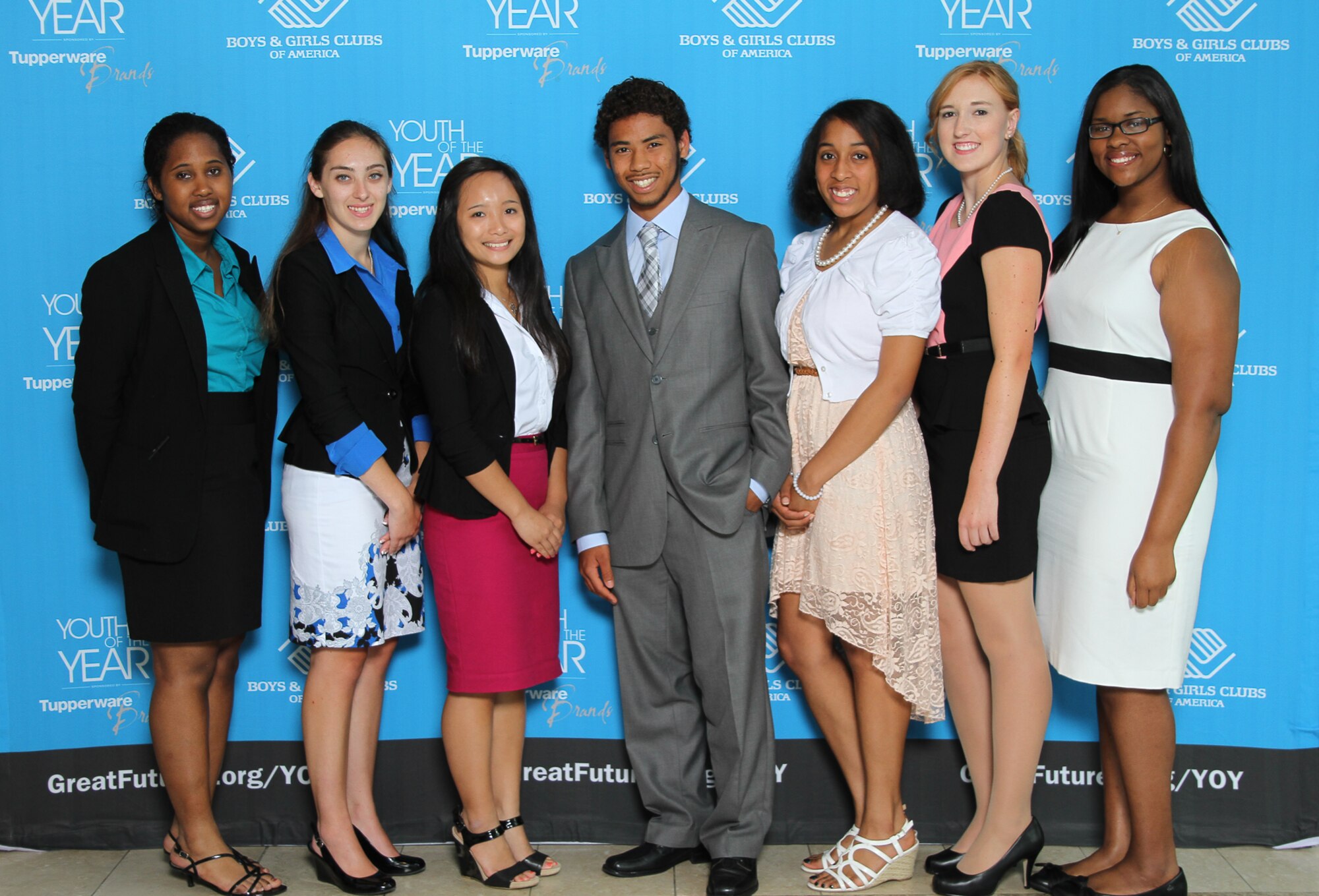Stephanie Ramer, second from right, poses for a photo with other candidates for the Boys & Girls Clubs of America (BGCA) Youth of the Year competition. Stephanie Ramer is scheduled to go to Washington, D.C., in September 2013 to compete at the national level. (Courtesy photo)
