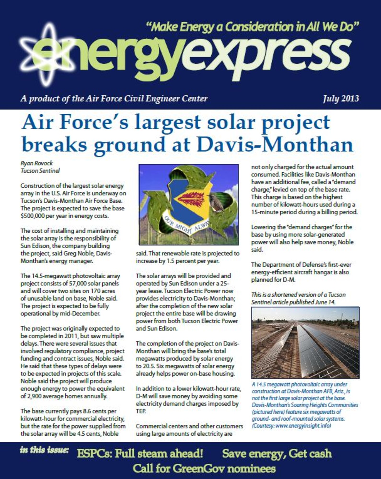 JOINT BASE SAN ANTONIO-LACKLAND, Texas -- July Energy Express