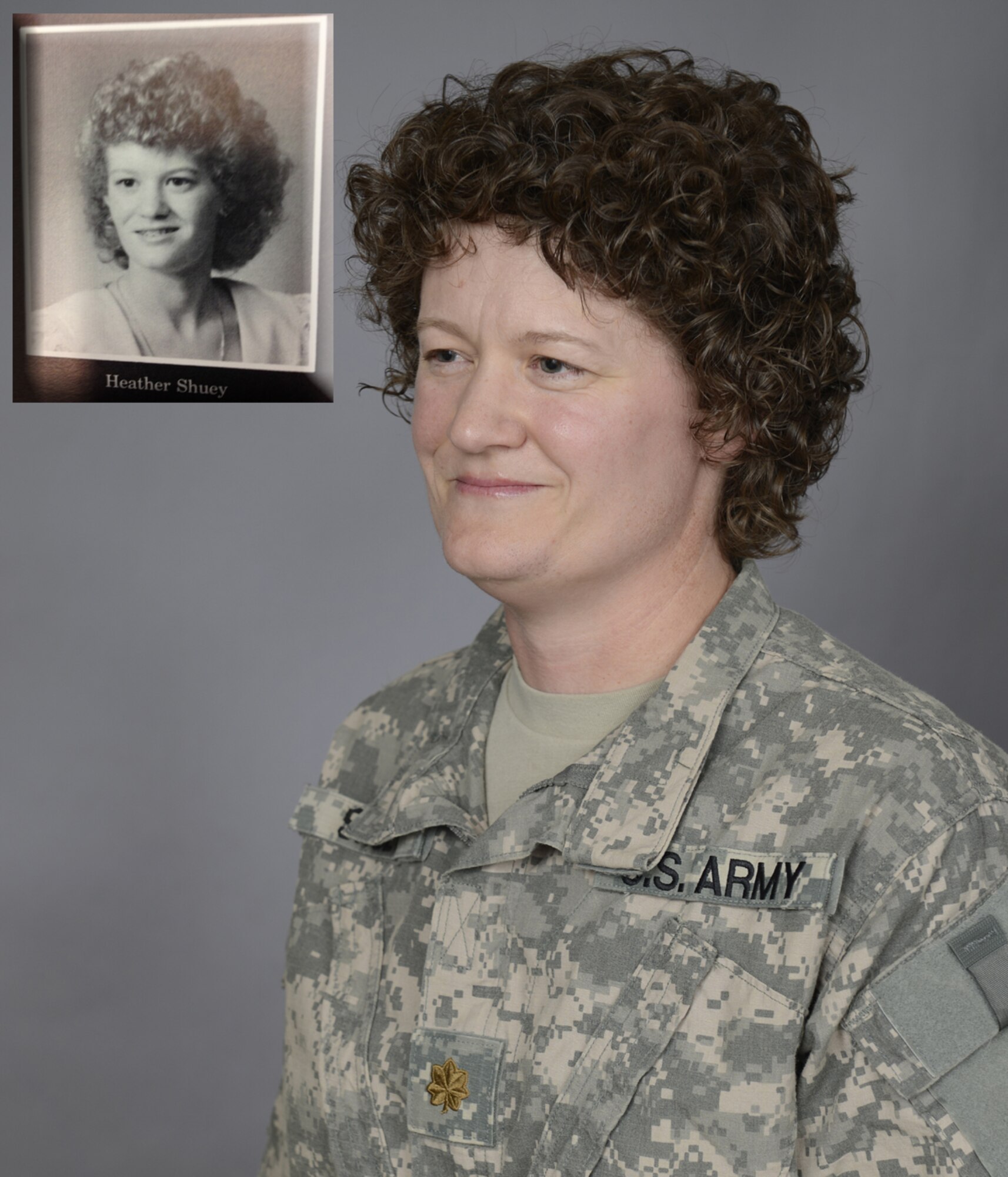 After graduating from Shawnee Mission West High School, Overland Park, Kan., Heather Shuey enlisted in the military and is now an Army veterinarian.  On her current deployment to an undisclosed location in Southwest Asia, she reunited with a classmate and fellow graduate, Rebecca Smiley, now, Lt. Col. Blackwell, a flight surgeon and pediatrician in the U.S. Air Force.   Although not close during their high school years, their military service gave them common ground and has formed the basis of a friendship 23 years later.  (U.S. Air Force photo by Master Sgt. Chris Campbell)