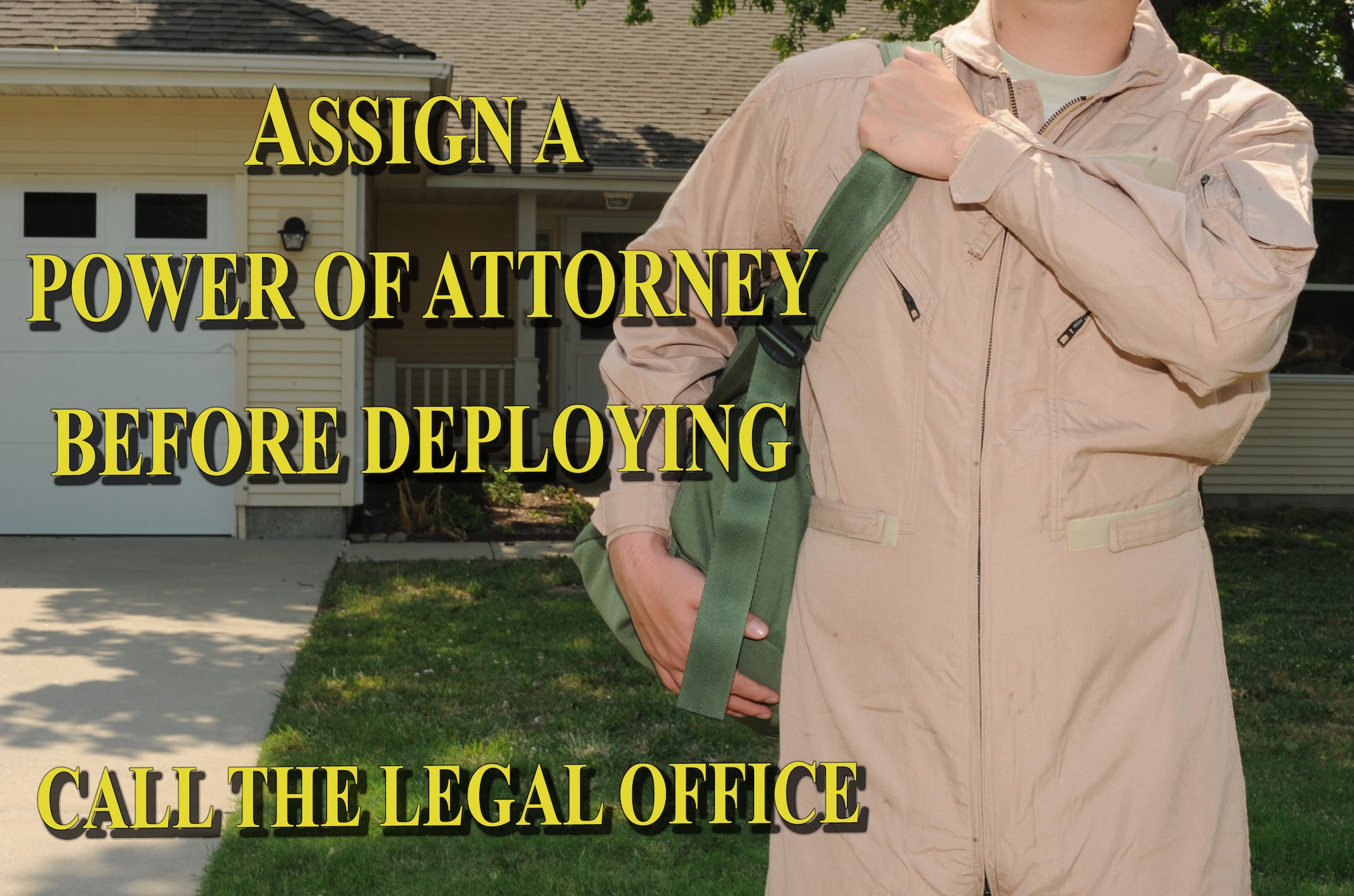 Residents of McConnell Air Force Base housing must sign a new lease when base housing privatizes tentatively late August. Troops who are awaiting a deployment can assign a power of attorney to represent their financial needs at the base Legal Office. (U.S. Air Force illustration/Airman 1st Class John Linzmeier)
