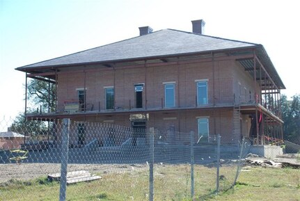 Reconstruction has begun on a building that will house the Louisiana National Guard adjutant General's office at Jackson Barracks in New Orleans. Jackson Barracks is the Louisiana National Guard headquarters that was heavily damaged in 2005 as a result of Hurricane Katrina.