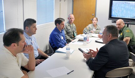 Federal law enforcement agents and intelligence analysts from the Department of Homeland Security and Department of Justice met with their supporting active duty and reserve component military counterparts during the annual 2011 Joint Task Force North Intelligence Conference, held 8-10 March, at Fort Bliss, Texas. The JTF North conference, co-sponsored by DHS’s Office of Intelligence and Analysis, served as a forum for the development and planning of future intelligence initiatives to counter transnational criminal organizations and threats directed against the nation. Using both small and large group information exchange methodologies, the law enforcement agents, intelligence professionals, and supporting military personnel focused on drug trafficking, alien smuggling, aerial and maritime smuggling, terrorism, tunnels, cross-border gangs, weapons smuggling, threat finance, and information sharing and collaboration. JTF North incorporates the lessons learned and intelligence requirements that evolved from the conference into its future intelligence support operations provided to the federal law enforcement agencies. 

