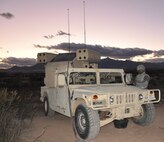 Pfc. Ronnie Thompson, an Air and Missile Defense Crewmember, conducts a systems check of an Avenger weapon system. The Avenger system was used in conjunction with Sentinel radars to detect aircraft attempting to illegally enter U.S. airspace along the U.S. – Mexico border in Arizona. 


