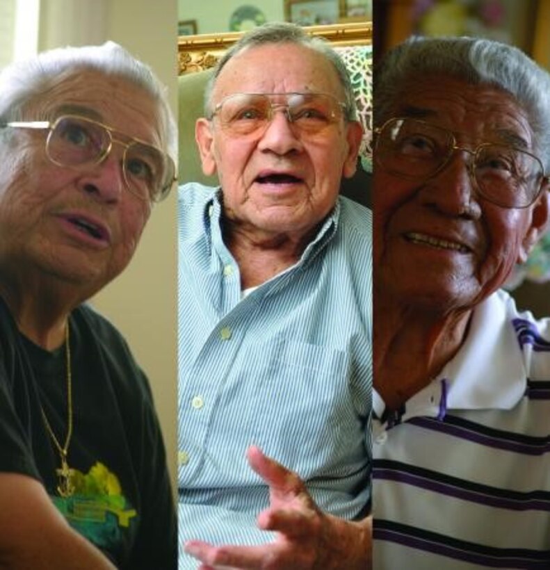 Rudy Villareal, Henry Torres, and Oscar Valenzuela, residents of Barstow, Calif., and former Marines, discuss what life was like when they served in the Marine Corps in the 1940s and '50s. The three Texas natives have been together for more than 60 years.
