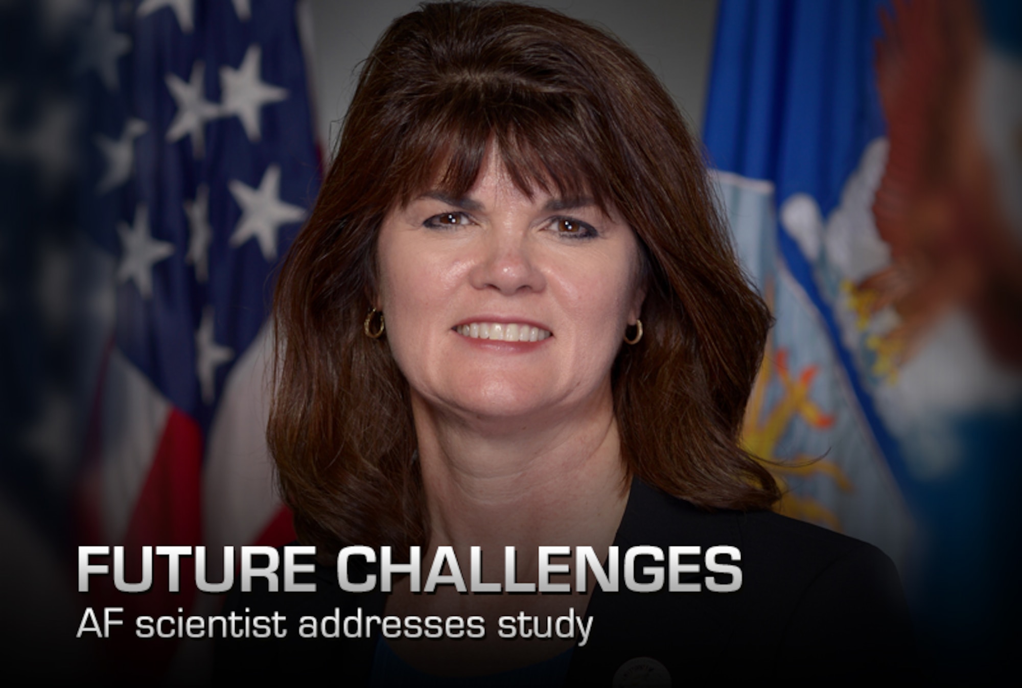 Dr. Mica Endsley assumed her new duties and responsibilities as the 34th Air Force chief scientist June 3 in support of senior leaders and Airmen across the service. Endsley is the first woman to serve in this position. (U.S. Air Force graphic/Corey Parrish)