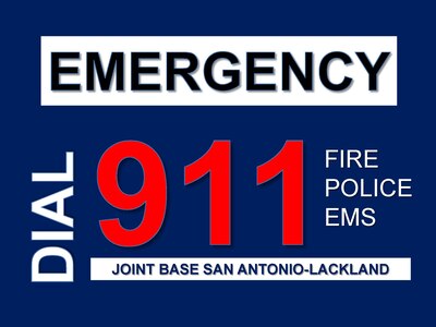 As of Aug 1, call 911 from any phone for emergencies on Joint Base San Antonio Lackland. 