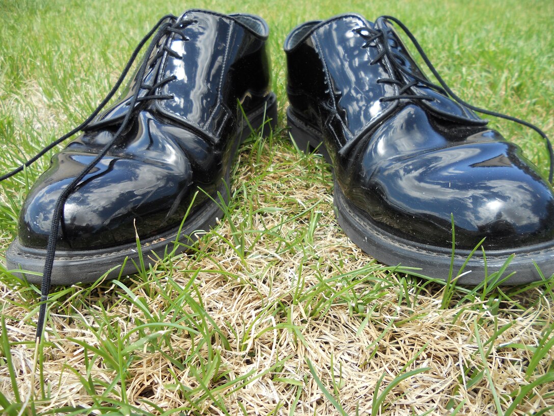 A USAFA Band tradition is for retiring members to leave their shoes on the parade field after their final parade.