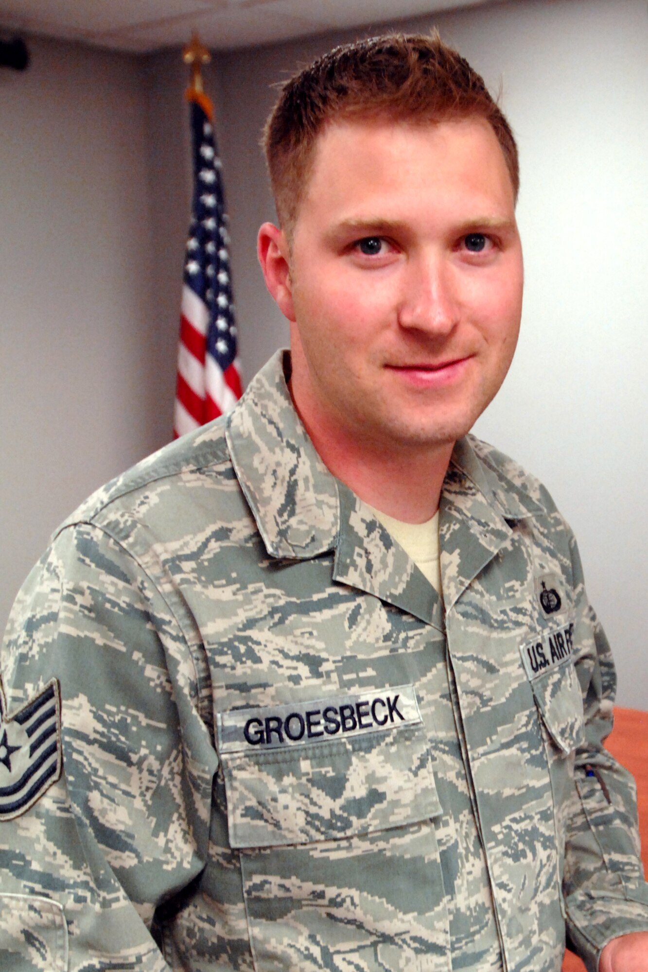 Tech. Sgt. Michael Groesbeck, 319th Comptroller Squadron, was named Warrior of the Week for the second week of July 2013 at Grand Forks Air Force Base, N.D. He is the NCO-in-charge of financial analysis, unit deployment manager, unit fitness monitor, and hails from Springfield, Mo. (U.S. Air Force photo/Staff Sgt. Susan L. Davis)

