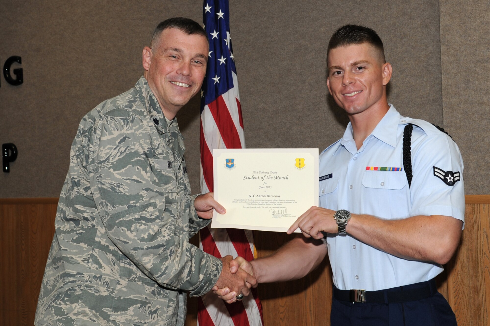 Students of the month > Goodfellow Air Force Base > Article Display