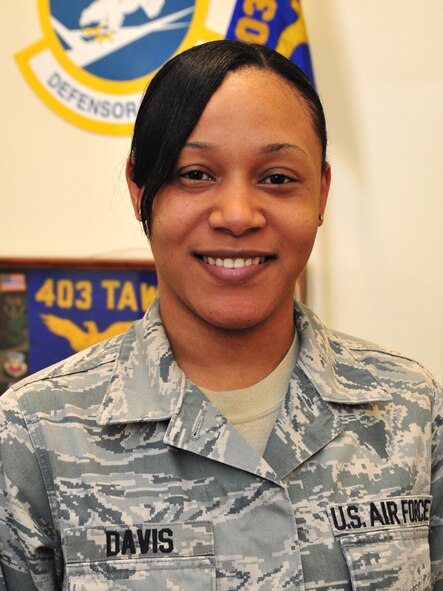 Tech. Sgt. Sierra Davis, 403rd Security Forces Squadron administrative assistant, rendered aid to a pedestrian hit by a truck March 1 near Keesler Air Force Base here. Davis said she relied on the self-aid and buddy care training she received through the Air Force Reserve to help her in her decision-making process throughout the situation. (U.S. Air Force photo/Tech. Sgt. Ryan Labadens)
