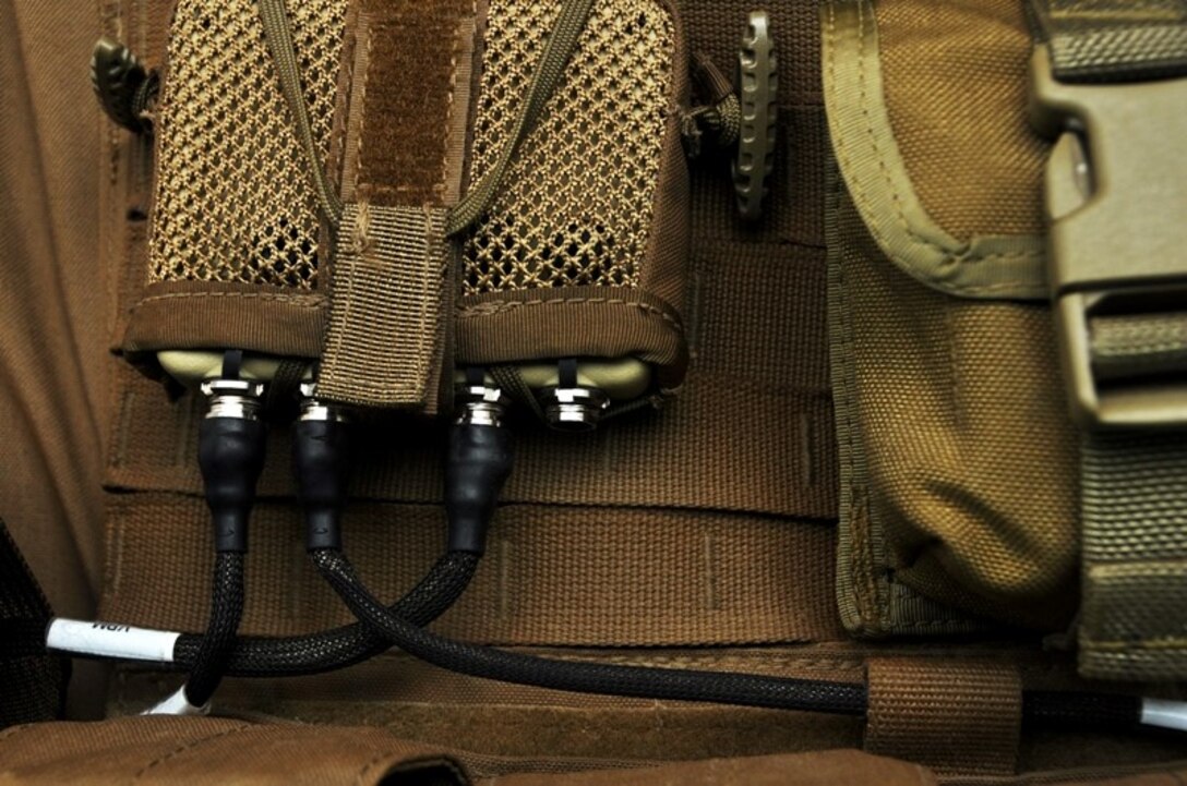 The Marine Auster Patrolling System's (MAPS) vest power manager (VPM-402) connects and manages multiple, tactical power requirements through a single interface. MAPS is a technology being developed at the Naval Surface Warfare Center Dahlgren Division for the Marine Expeditionary Energy Office. The system improves the sustainability of dismounted Marines on patrol by providing them with a central energy source, a wearable solar panel and a water filtration system.
