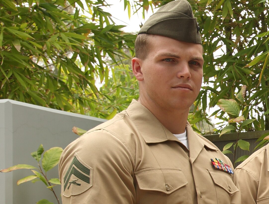 Corporal Matthew Mistretta, a squad leader serving with Kilo Company, 3rd Battalion, 5th Marine Regiment, is part of a group responsible for saving the life of Ervin Hall, a former Navy pilot. Mistretta, Cpl. Philip Chronis, a squad leader with Weapons Co., 3rd Bn., 5th Marines, Lance Cpl. Cory Lucas, a mortarman with Weapons Co., and Paul Atkins, a registered nurse at Mission Hospital here, quickly responded to Hall's crash on June 18, 2013, at an intersection in San Clemente, Calif. Mistretta and Chronis treated Hall's wounds, while Atkins performed CPR after pulling him out of the crash. Mistretta is a native of Reno, Nev., Chronis is from Tampa, Fla., and Lucas is a native of Phoenix.