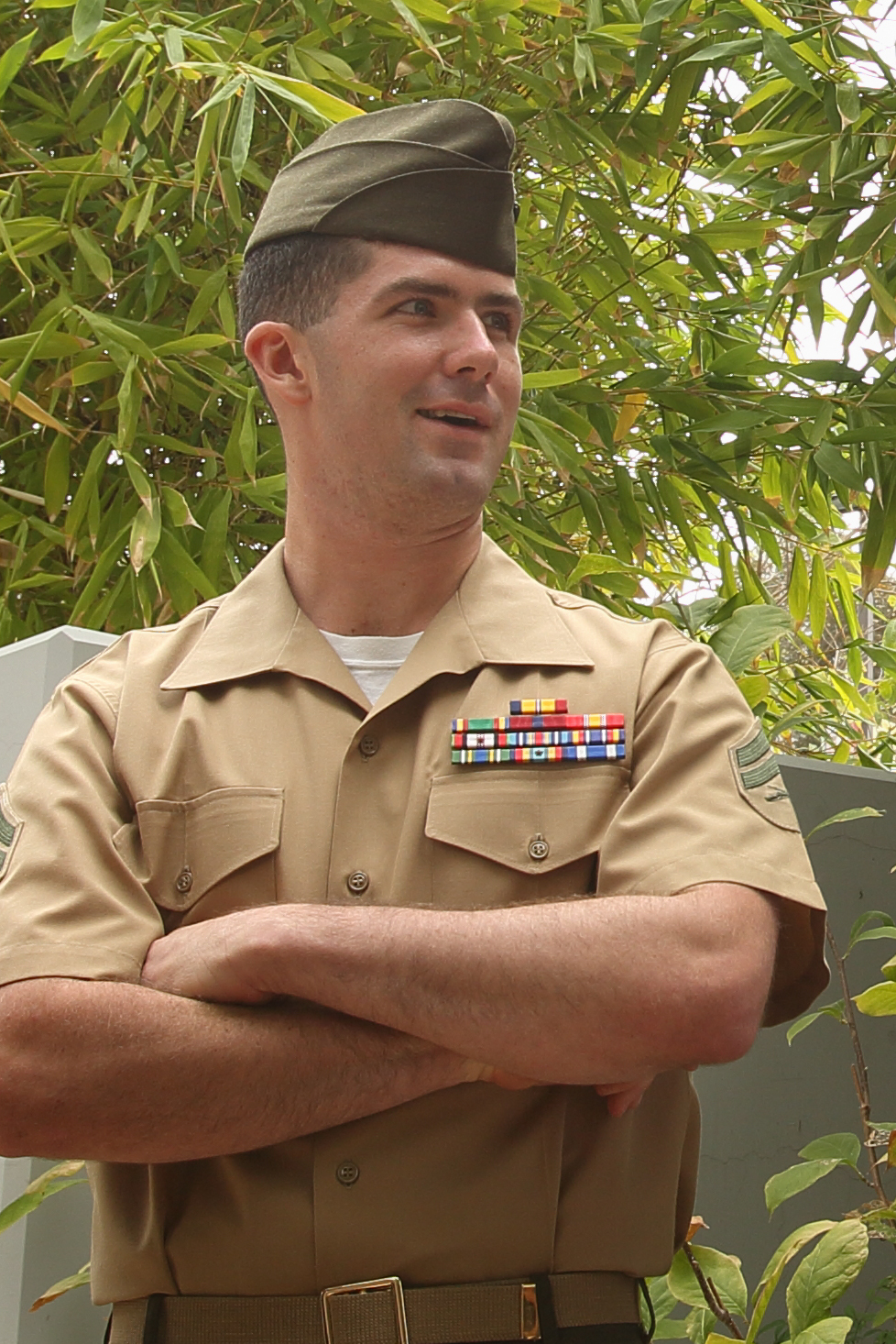 Corporal Philip Chronis, a squad leader serving with Weapons Company, 3rd Battalion, 5th Marine Regiment, is part of a group responsible for saving the life of Ervin Hall, a former Navy pilot. Chronis, Cpl. Matthew Mistretta, a squad leader with Kilo Co., 3rd Bn., 5th Marines, Lance Cpl. Cory Lucas, a mortarman with Weapons Co., and Paul Atkins, a registered nurse at Mission Hospital here, quickly responded to Hall's crash on June 18, 2013, at an intersection in San Clemente, Calif. Mistretta and Chronis treated Hall's wounds, while Atkins performed CPR after pulling him out of the crash. Mistretta is a native of Reno, Nev., Chronis is from Tampa, Fla., and Lucas is a native of Phoenix.